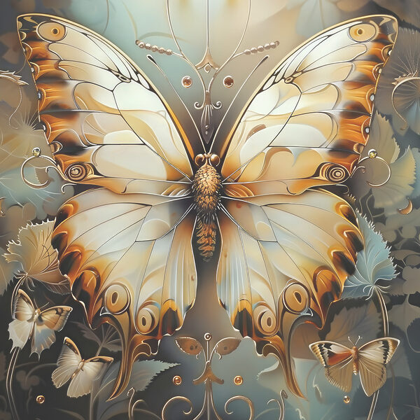 A butterfly with many wings