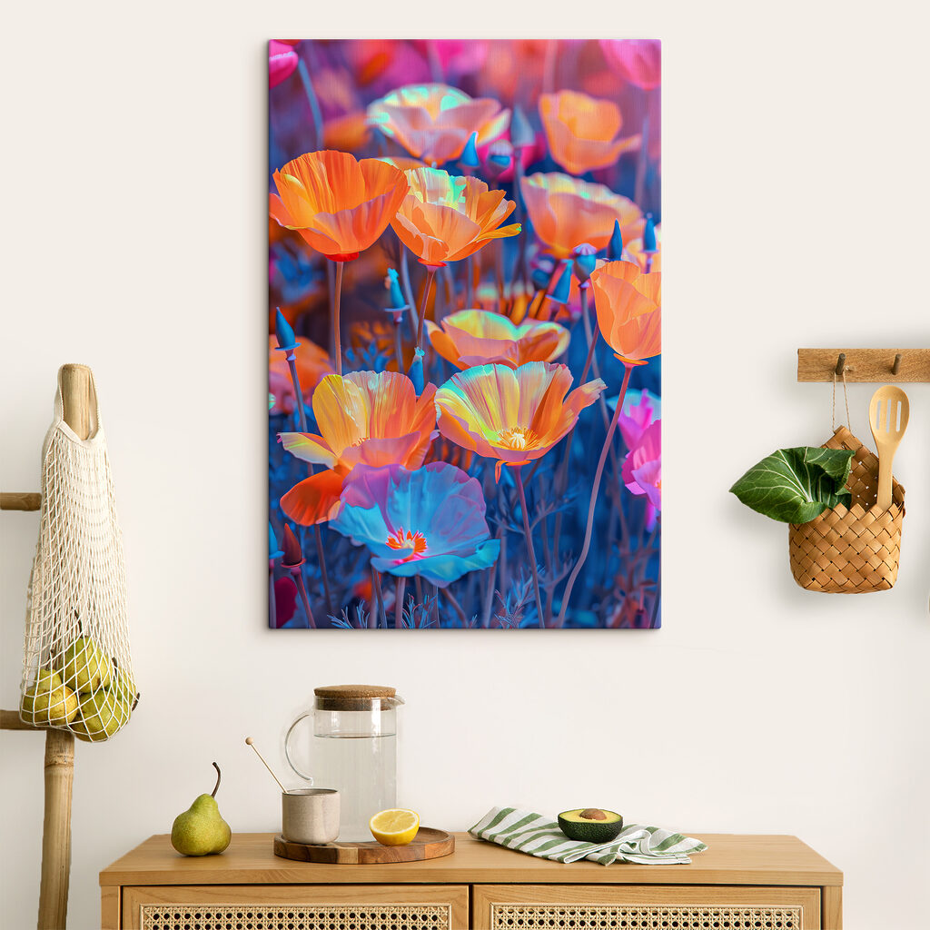 A group of colorful flowers