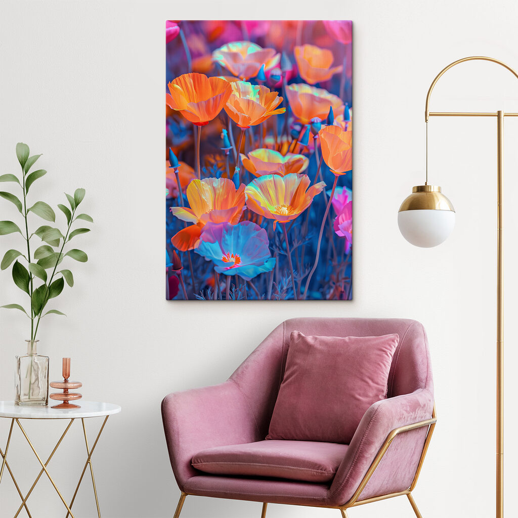 A group of colorful flowers