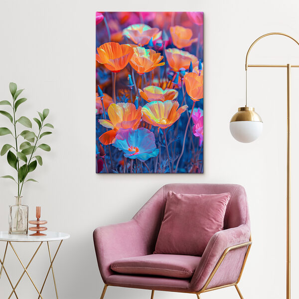 A group of colorful flowers