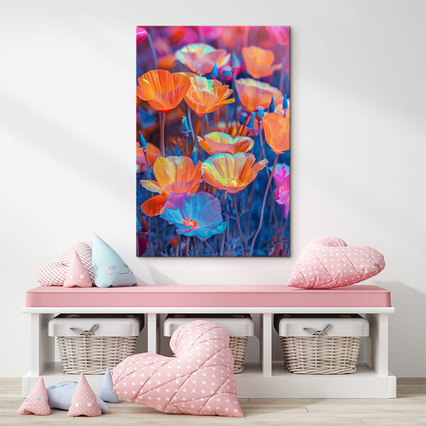 A group of colorful flowers