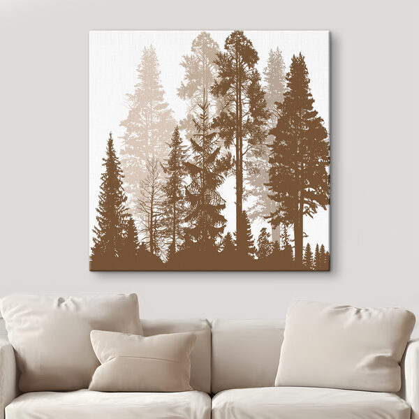 A group of trees in a forest A group of trees in a forest