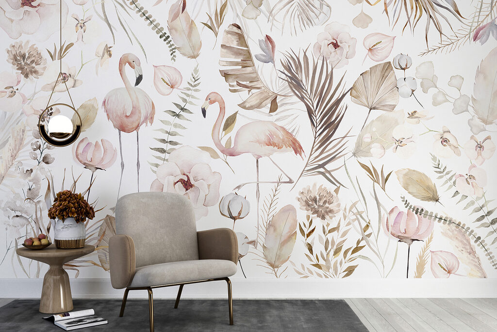 w00507pig4r 1024x683 - Un acquerello di fenicotteri e fiori - tegory