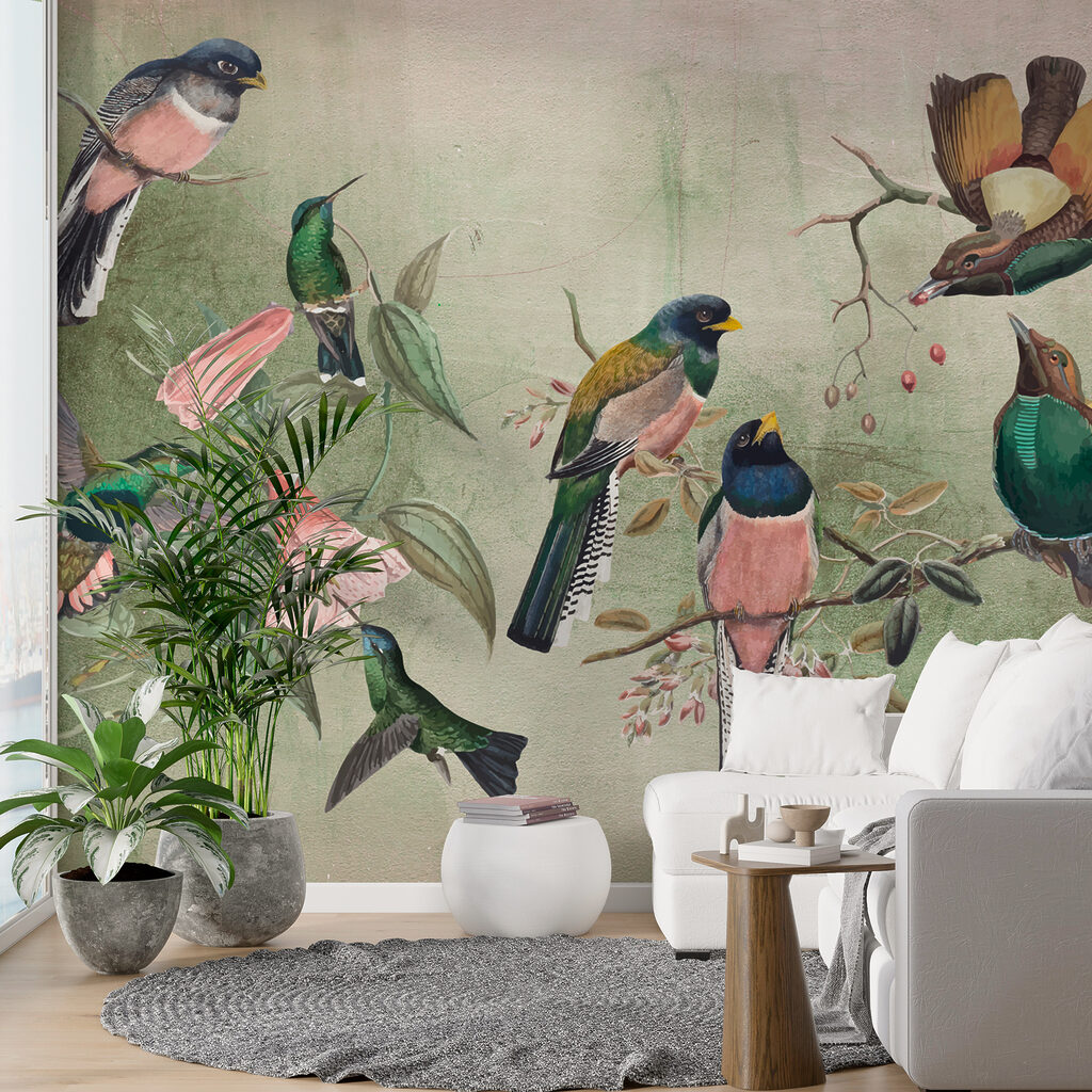 Un gruppo di uccelli su un ramo w00543pig24ms 1024x1024 - Un gruppo di uccelli su un ramo - tegory