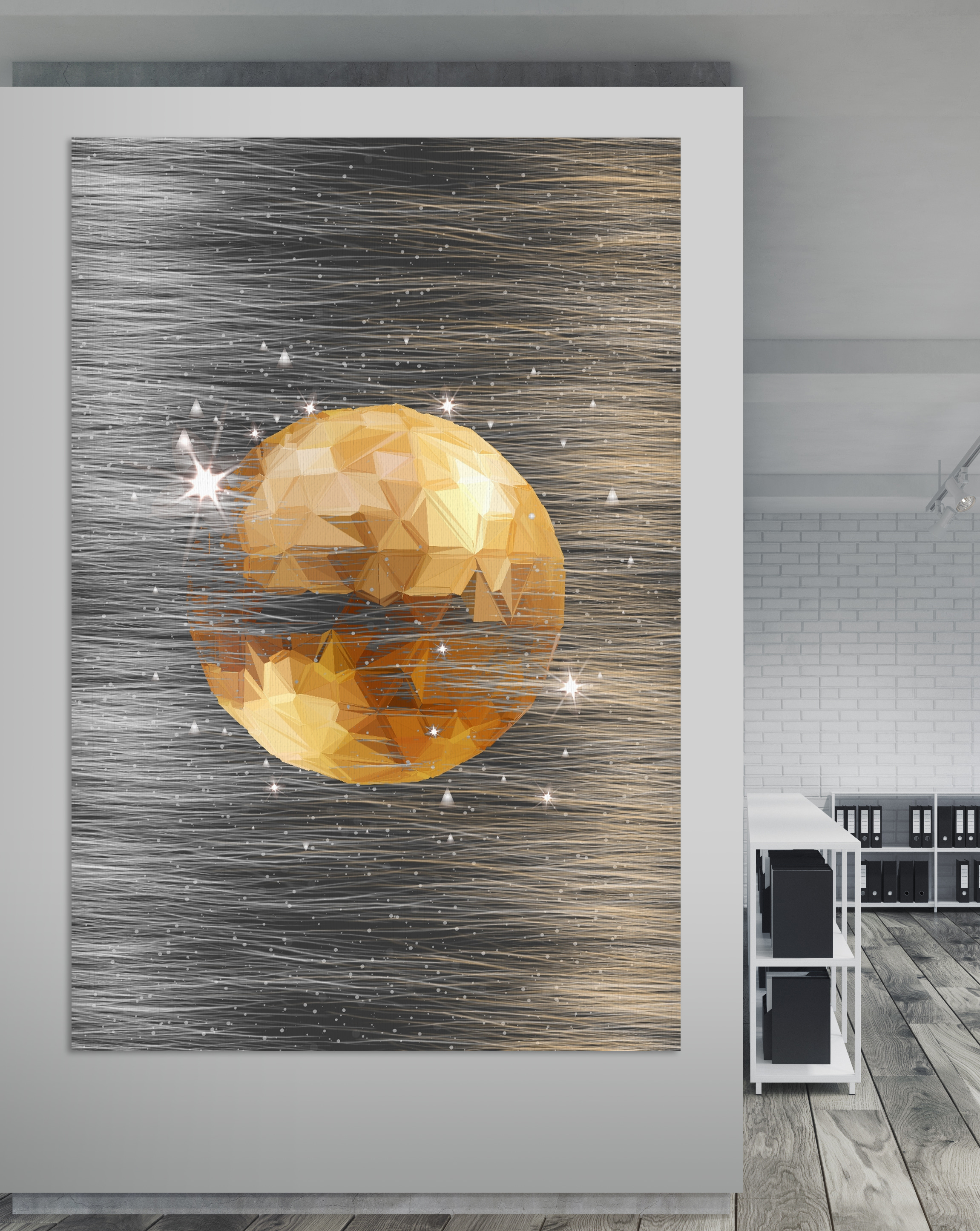 Sfera scintillante tra striature argentate s00518piw6m - Sfera scintillante tra striature argentate - tegory