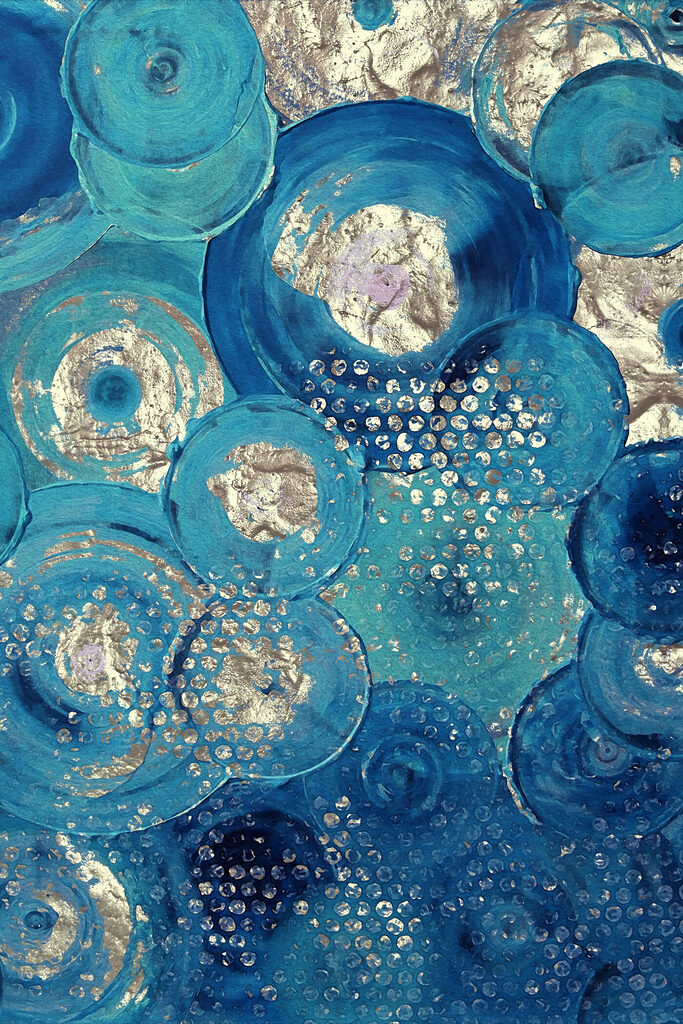 s01035p 683x1024 - Un dipinto raffigurante un cerchio blu e argento - tegory