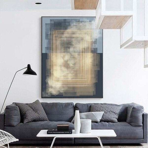 Quadri Quadri Un rettangolo giallo e bianco (COD: s01365)