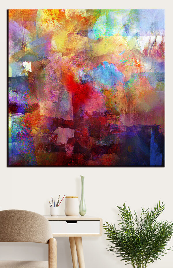 Un dipinto dai colori vivaci che raffigura una città s04344piw10m 600x929 - Un dipinto dai colori vivaci che raffigura una città - tegory