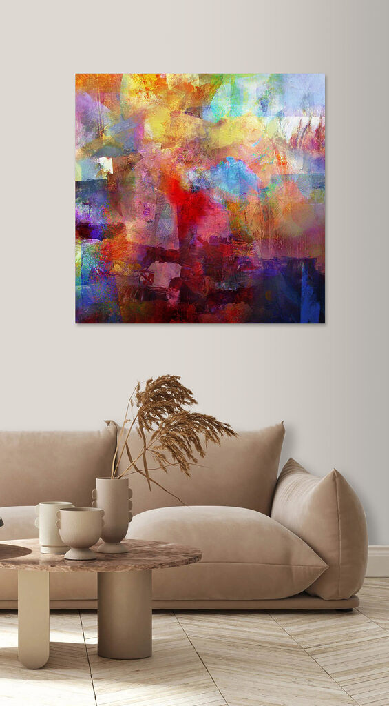 Un dipinto dai colori vivaci che raffigura una città s04344pig66 565x1024 - Un dipinto dai colori vivaci che raffigura una città - tegory