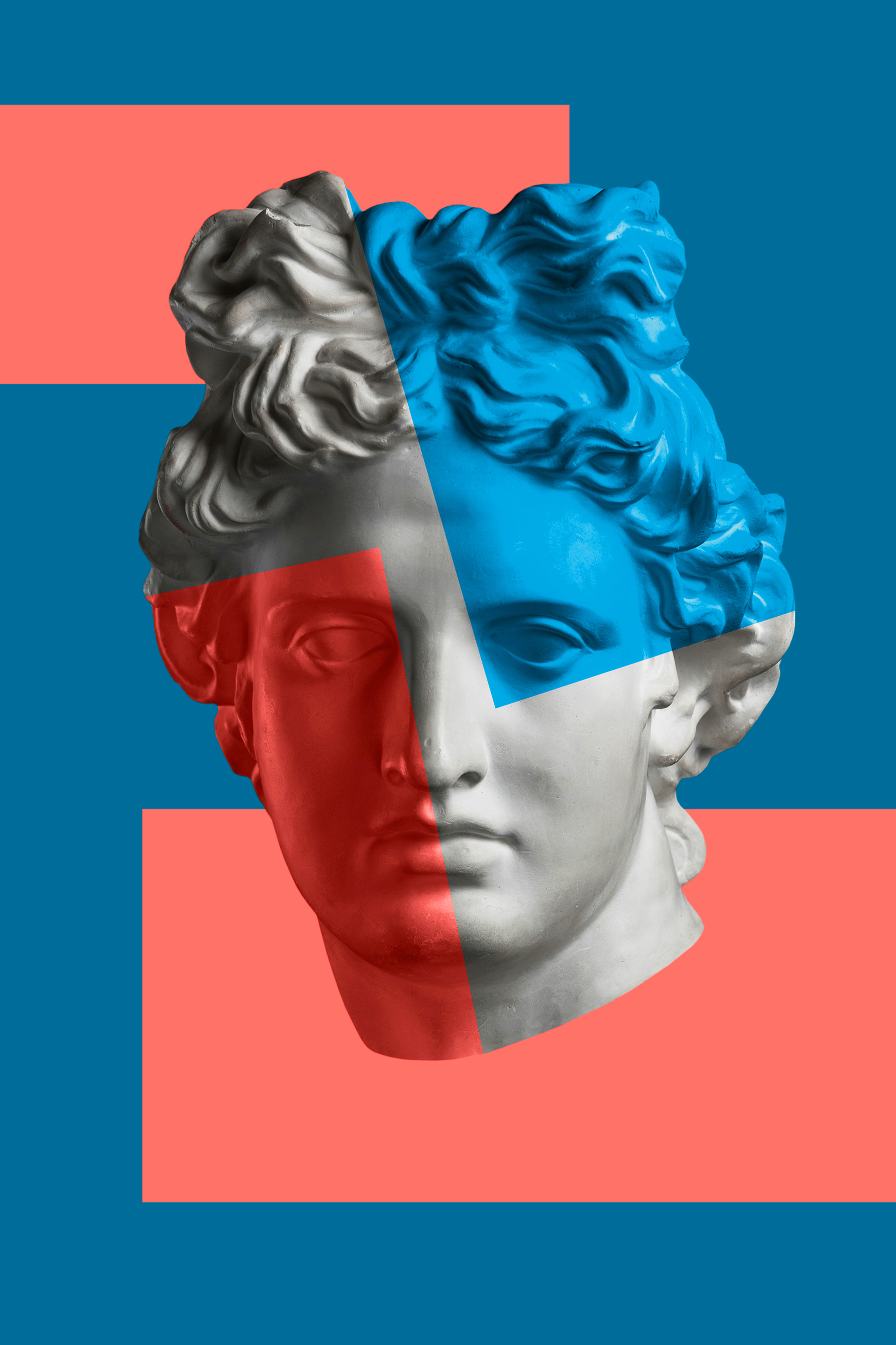 s37632p - Una statua raffigurante la testa di un uomo - tegory