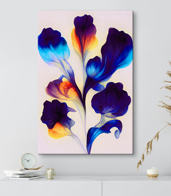 s37838pih25 600x685 - Un mazzo di fiori blu e arancioni - tegory