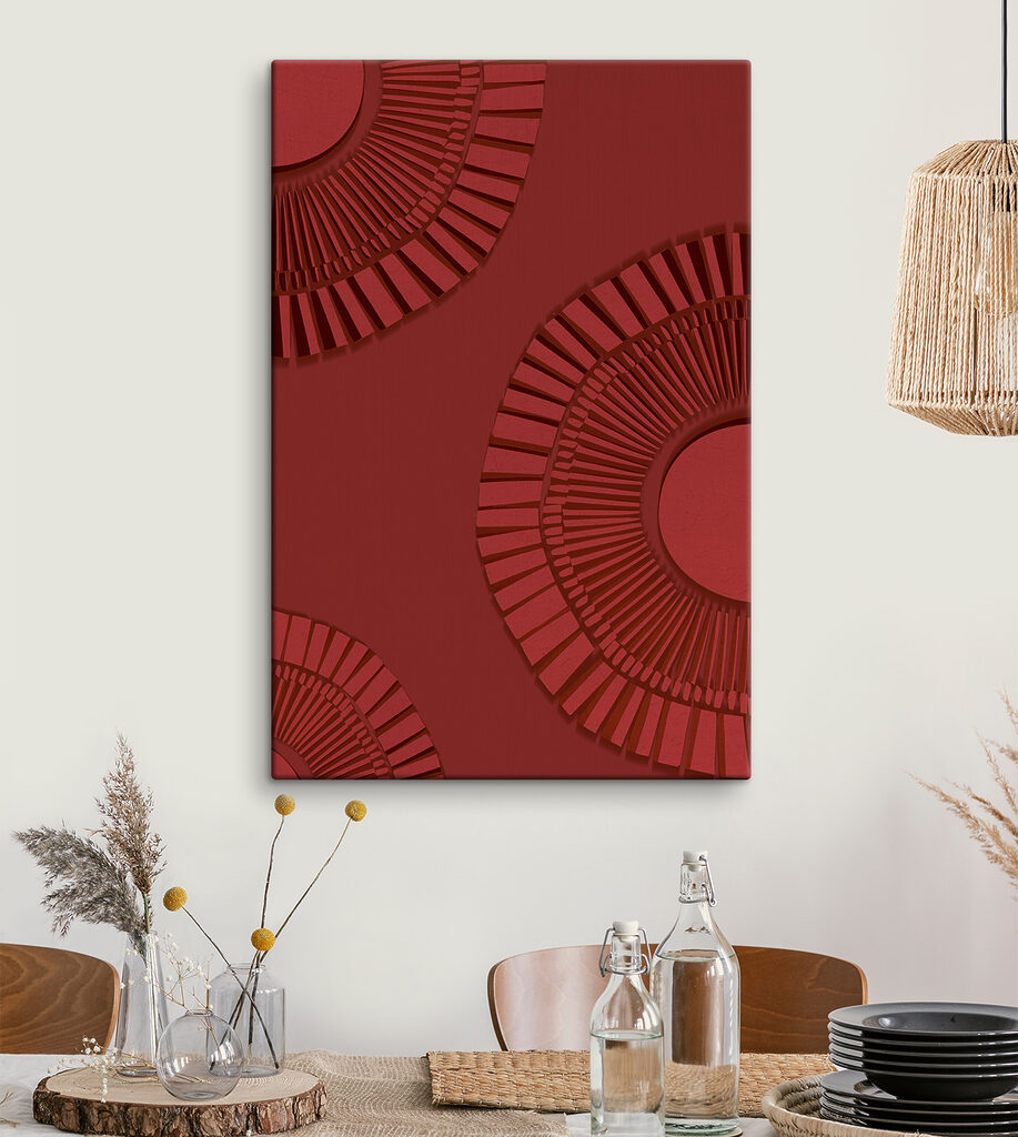 Un disegno circolare rosso su sfondo rosso s38110piq24m 917x1024 - Un disegno circolare rosso su sfondo rosso - tegory