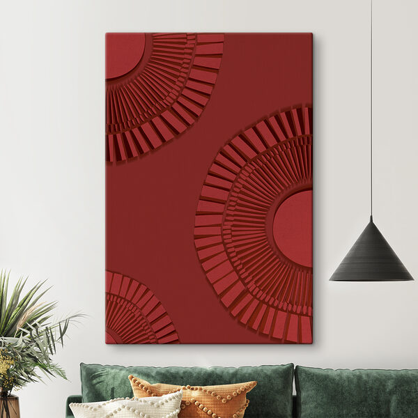 Un disegno circolare rosso su sfondo rosso s38110pig112 600x600 - Un disegno circolare rosso su sfondo rosso - tegory