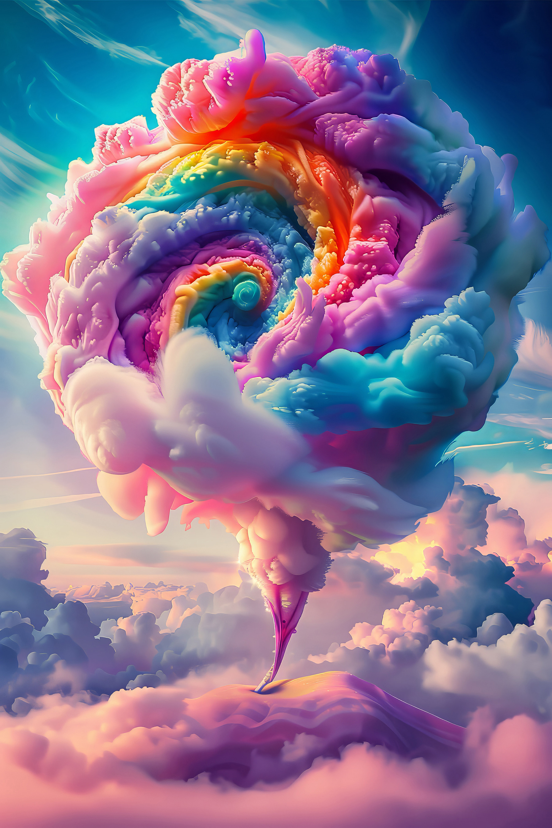 s38155p - Un vortice colorato di nuvole - tegory