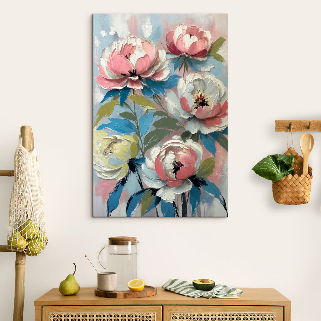 s38226pik300m 1024x1024 - Un dipinto raffigurante dei fiori su sfondo blu - tegory