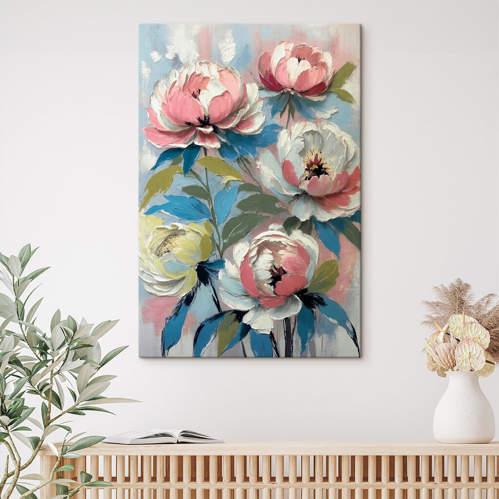 s38226pig303 1024x1024 - Un dipinto raffigurante dei fiori su sfondo blu - tegory