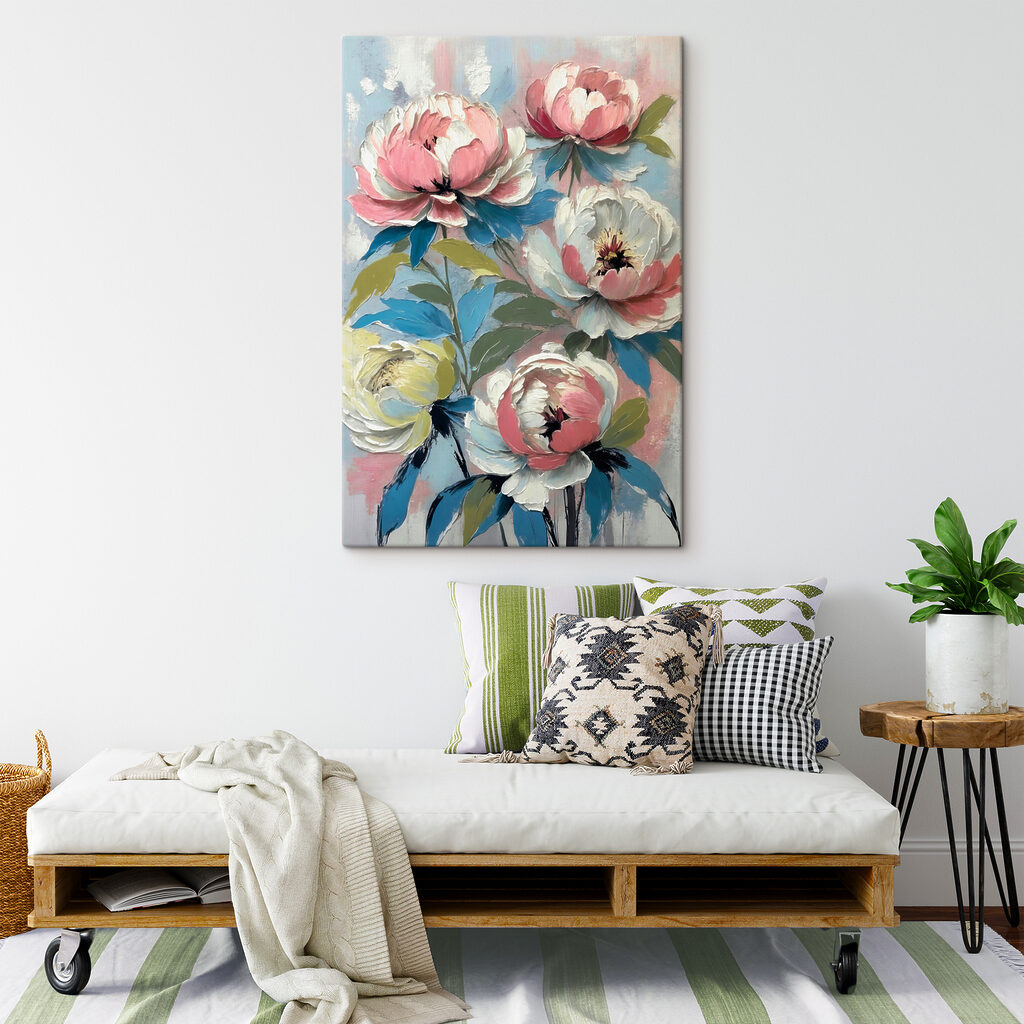 s38226pig308 1024x1024 - Un dipinto raffigurante dei fiori su sfondo blu - tegory
