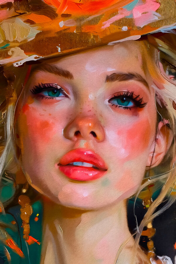 Una donna con gli occhi blu e il rossetto rosa s38295p 600x900 - Una donna con gli occhi blu e il rossetto rosa - tegory