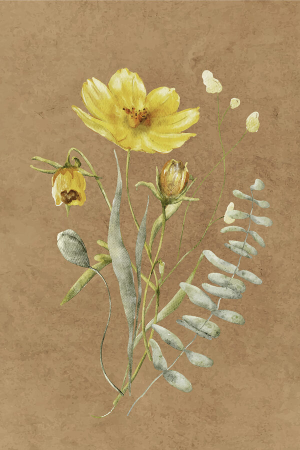s38238p 600x900 - Un dipinto raffigurante fiori e foglie - tegory