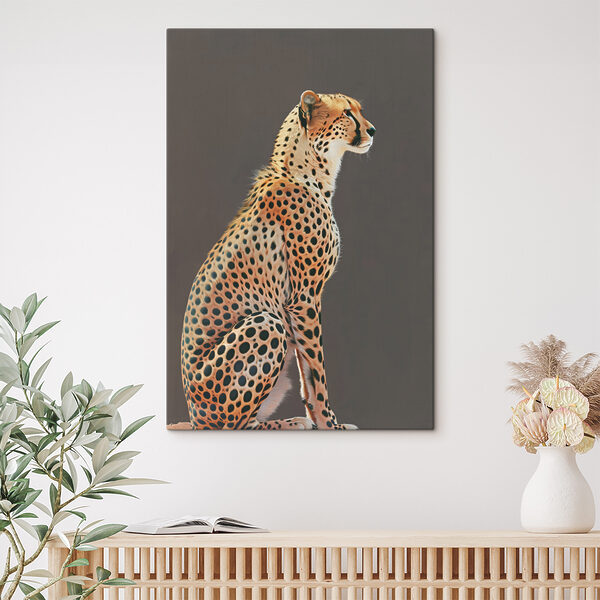 Un ghepardo seduto che guarda altrove s38256pig303 600x600 - Un ghepardo seduto che guarda altrove - tegory