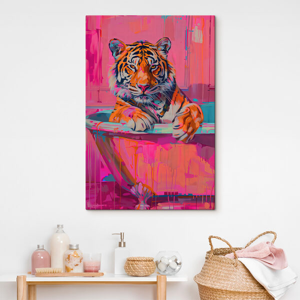 Quadri Una tigre nella vasca da bagno (COD: s38257) Quadri Quadri Una tigre nella vasca da bagno (COD: s38257)