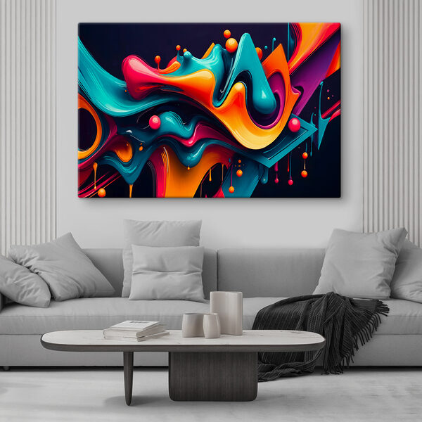 Quadri Quadri Un liquido colorato con delle palline (COD: s38163)