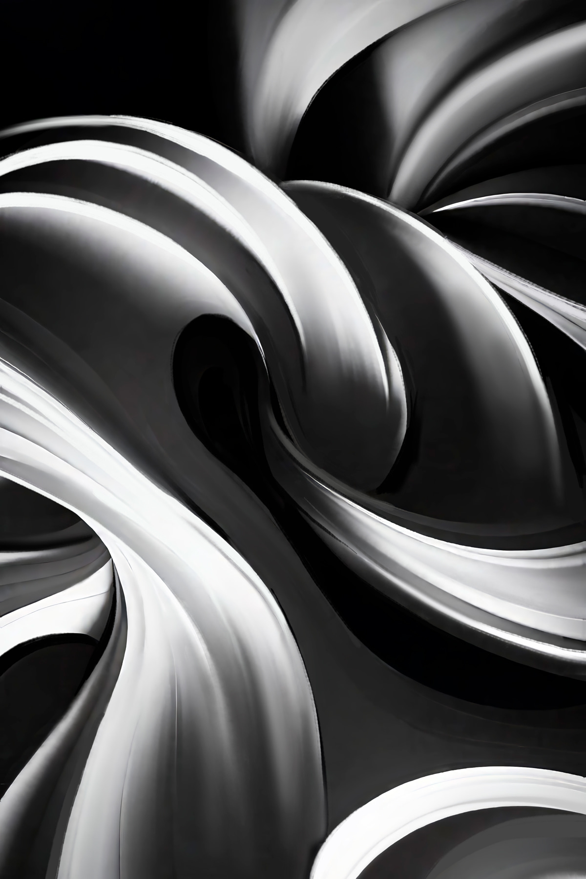 s38270p - Uno sfondo bianco e nero a spirale - tegory