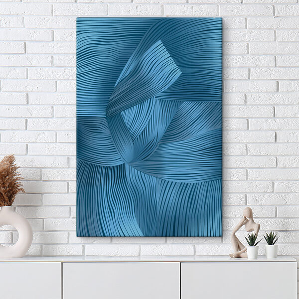 Quadri Quadri Un motivo a righe blu e nere (COD: s38288)