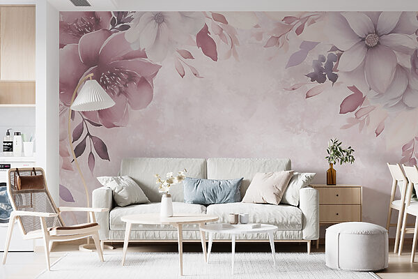 Una composizione floreale rosa e bianca Una composizione floreale rosa e bianca