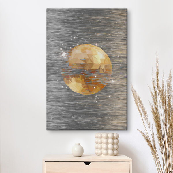 Quadri Quadri Sfera scintillante tra striature argentate (COD: s00518)