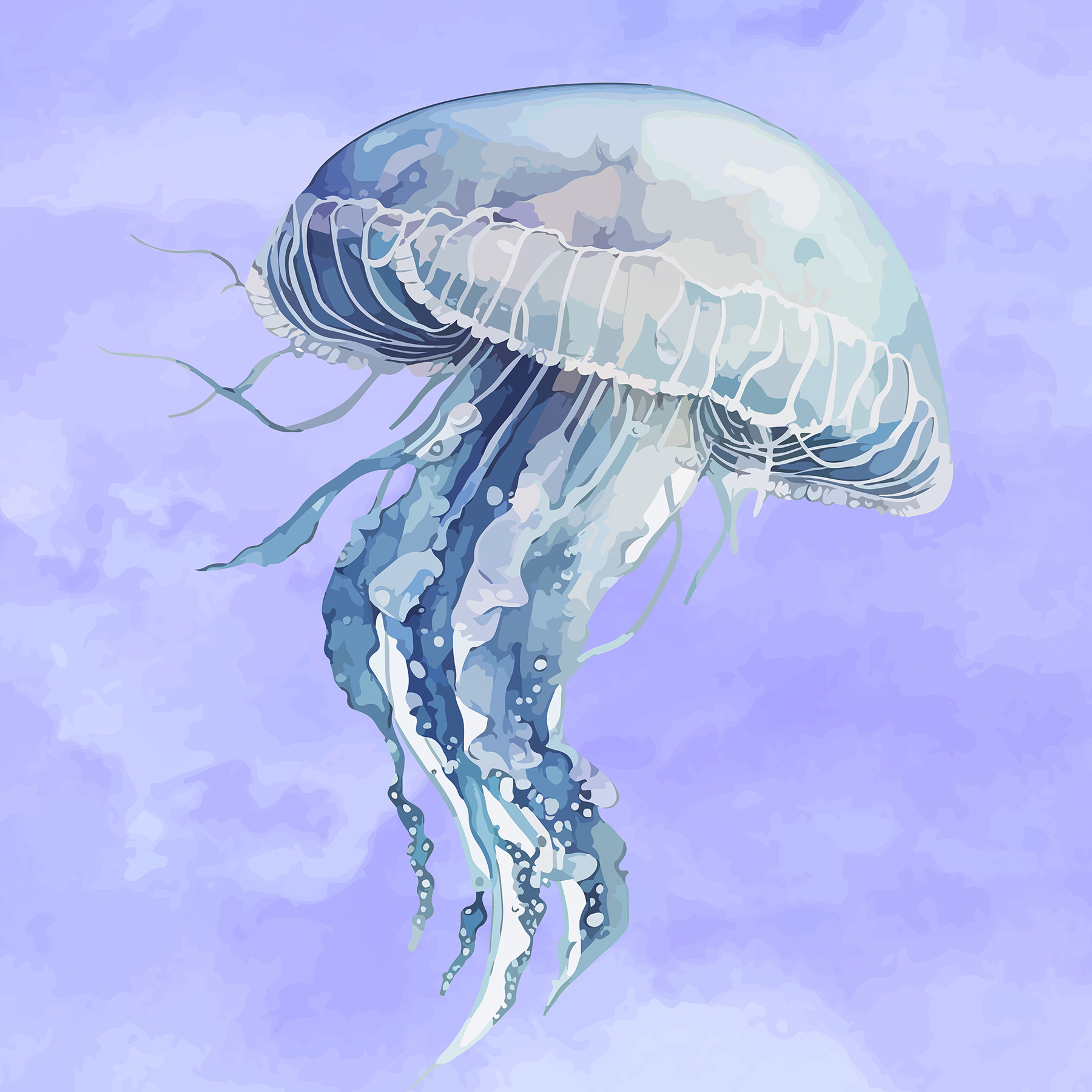 A jellyfish in the sky