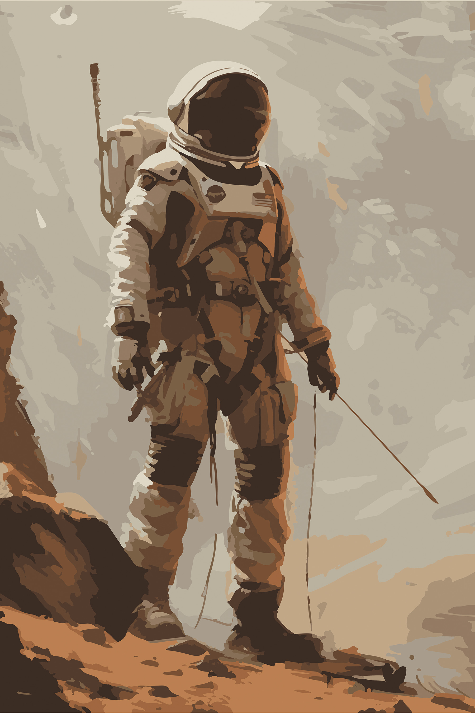 A person in a space suit A person in a space suit