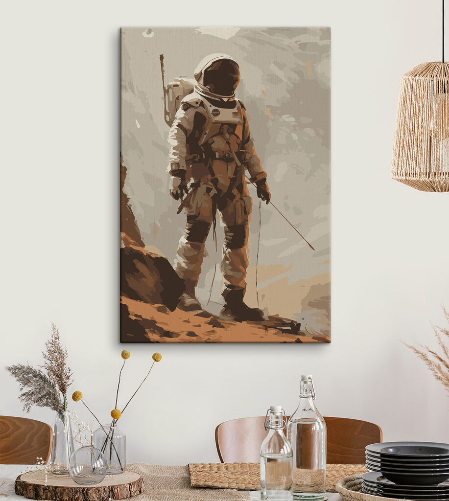 A person in a space suit A person in a space suit