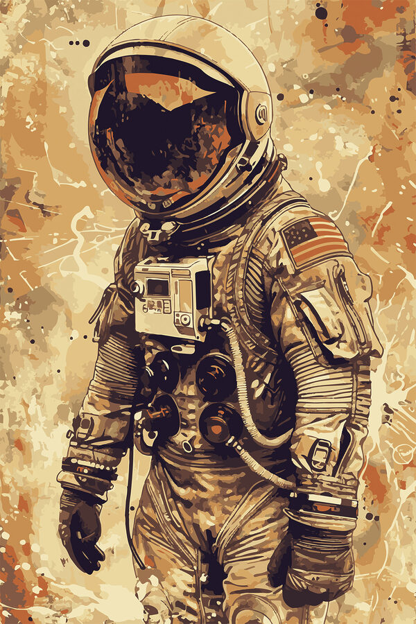 A astronaut in a space suit