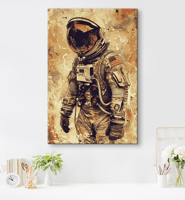 A astronaut in a space suit