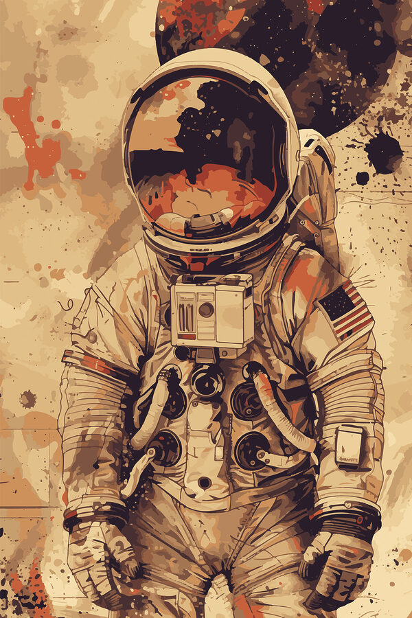 An astronaut in a space suit An astronaut in a space suit
