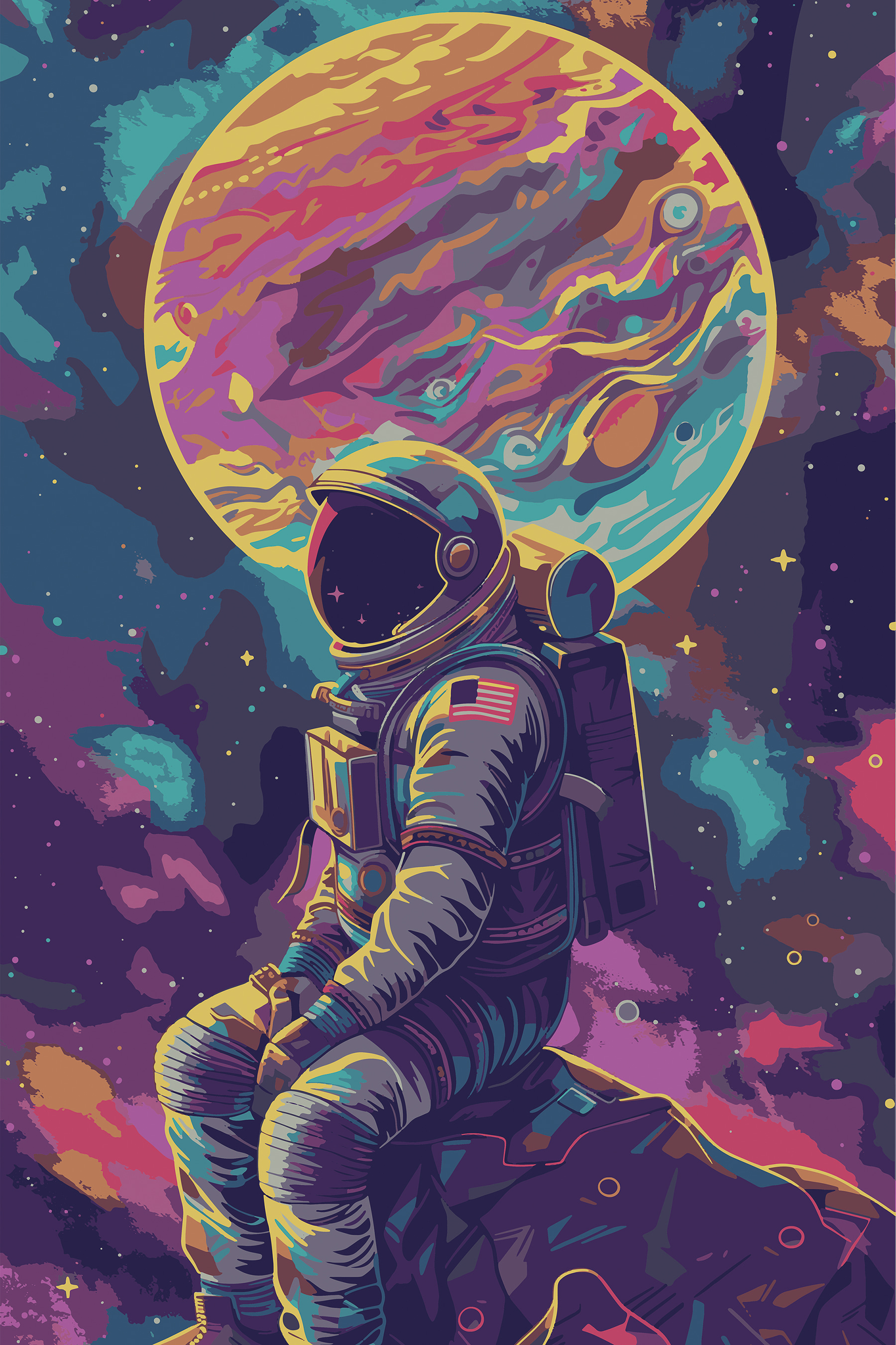 An astronaut in space An astronaut in space