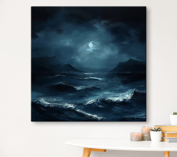Quadri Una notte di luna sul mare (COD: s38323) Quadri Quadri Una notte di luna sul mare (COD: s38323)