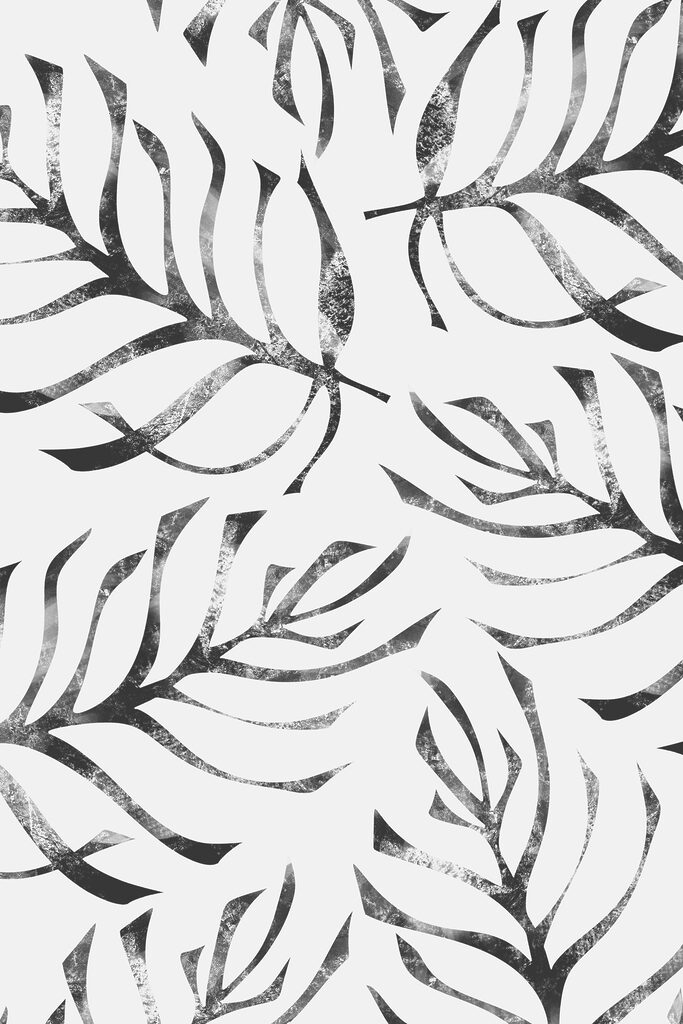 A pattern of leaves on a white background A pattern of leaves on a white background