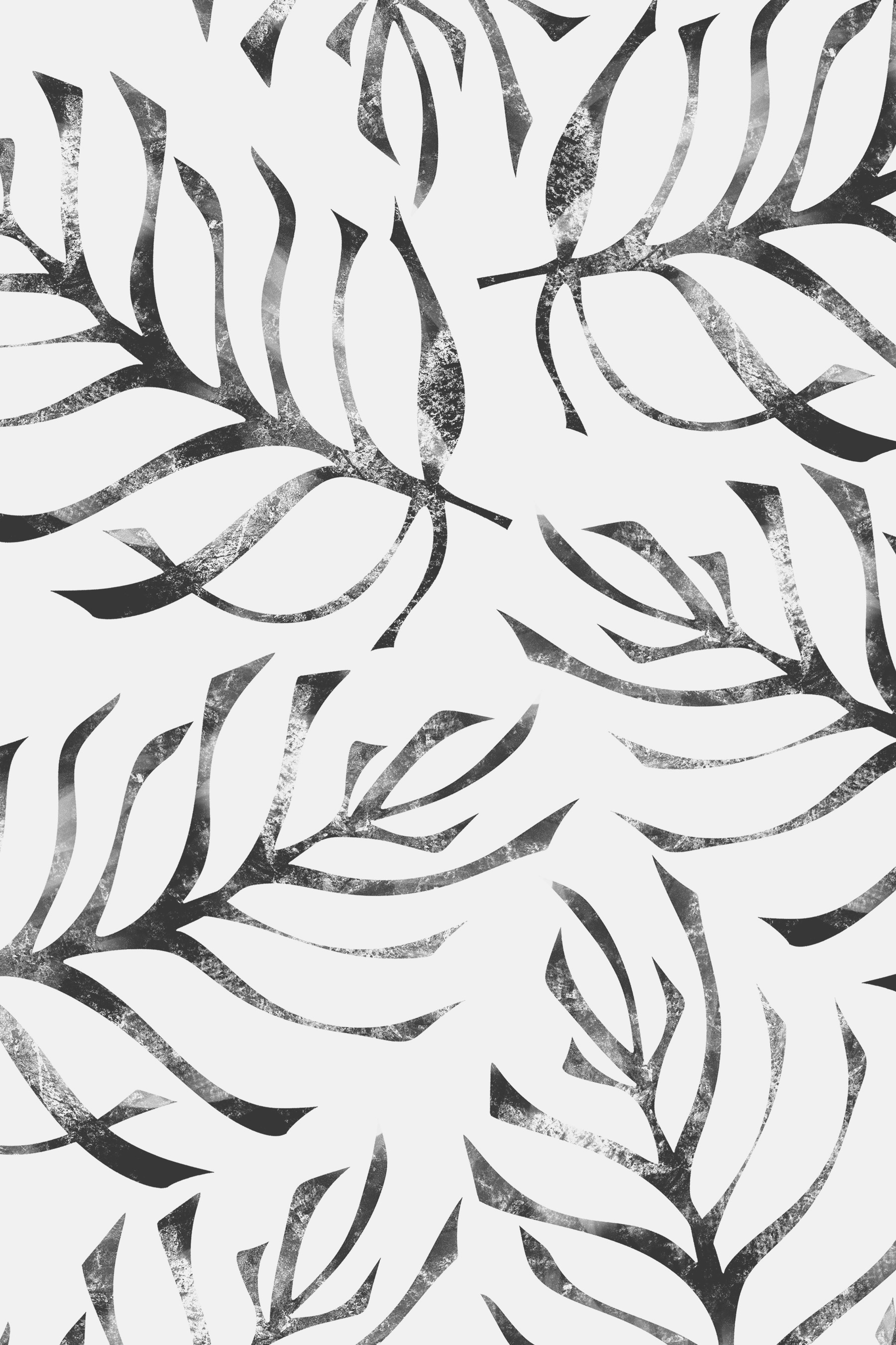 A pattern of leaves on a white background A pattern of leaves on a white background