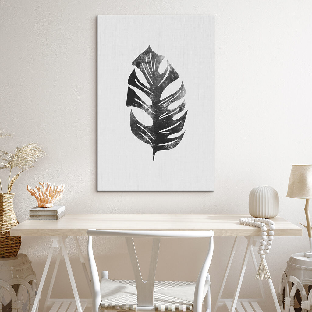A black and white leaf A black and white leaf