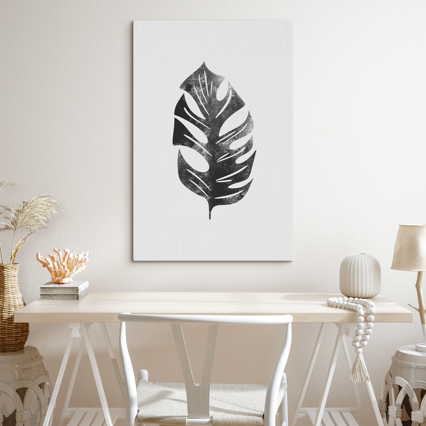 A black and white leaf A black and white leaf