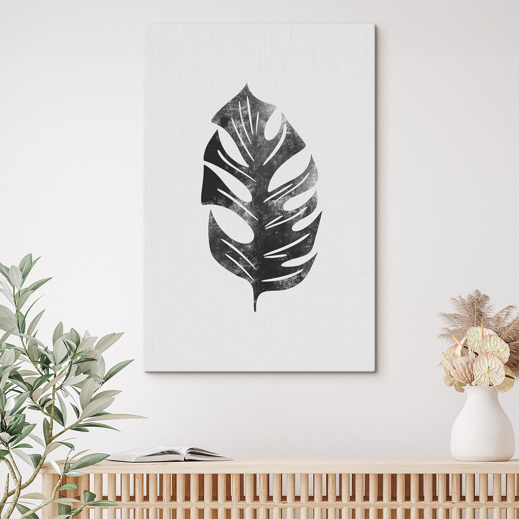 A black and white leaf A black and white leaf