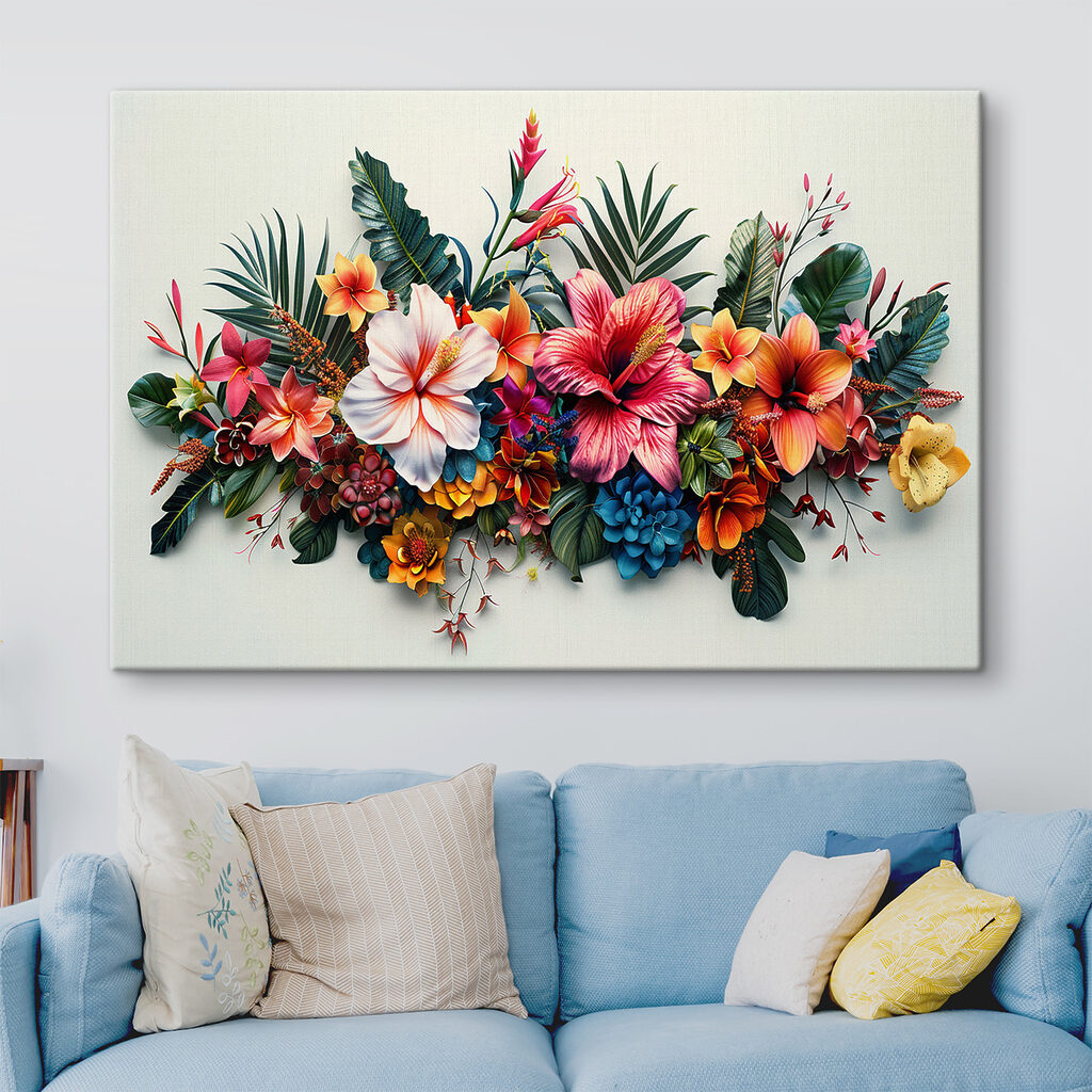 A group of colorful flowers