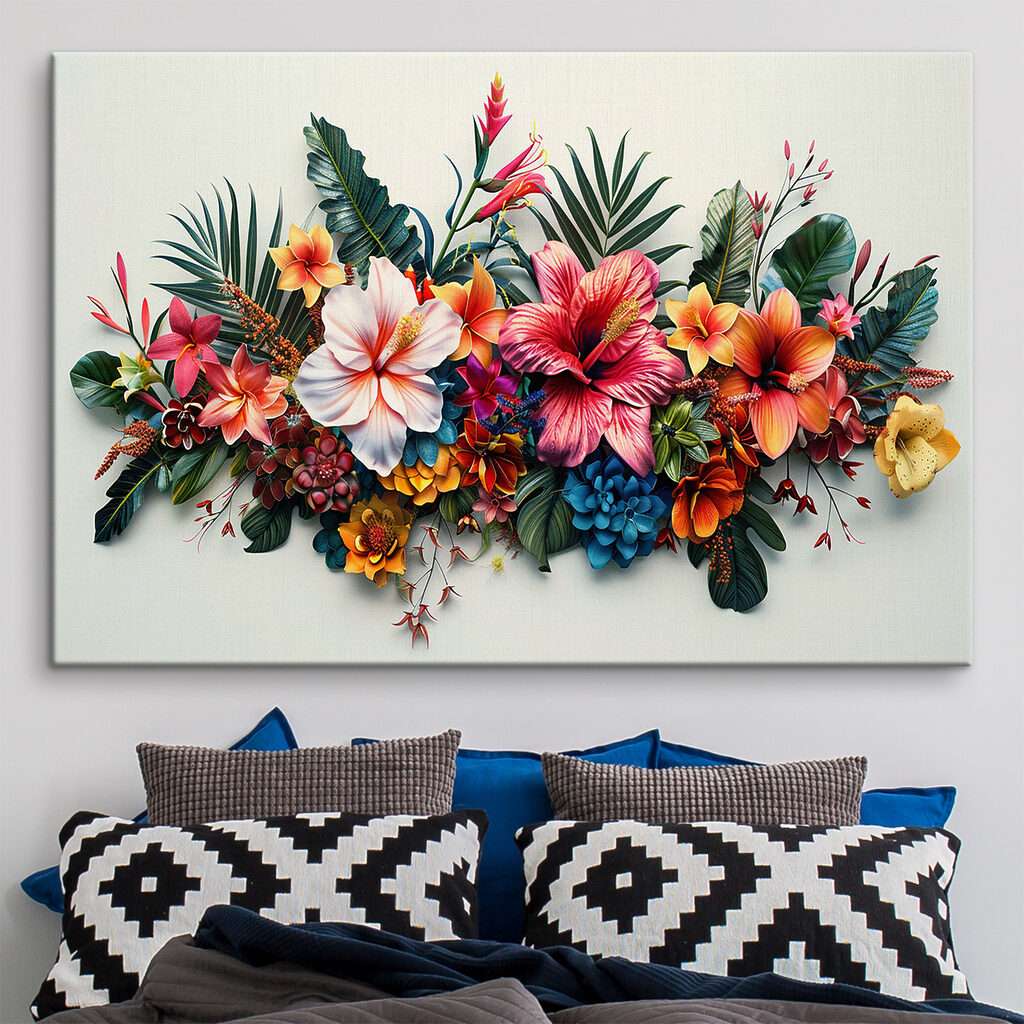 A group of colorful flowers