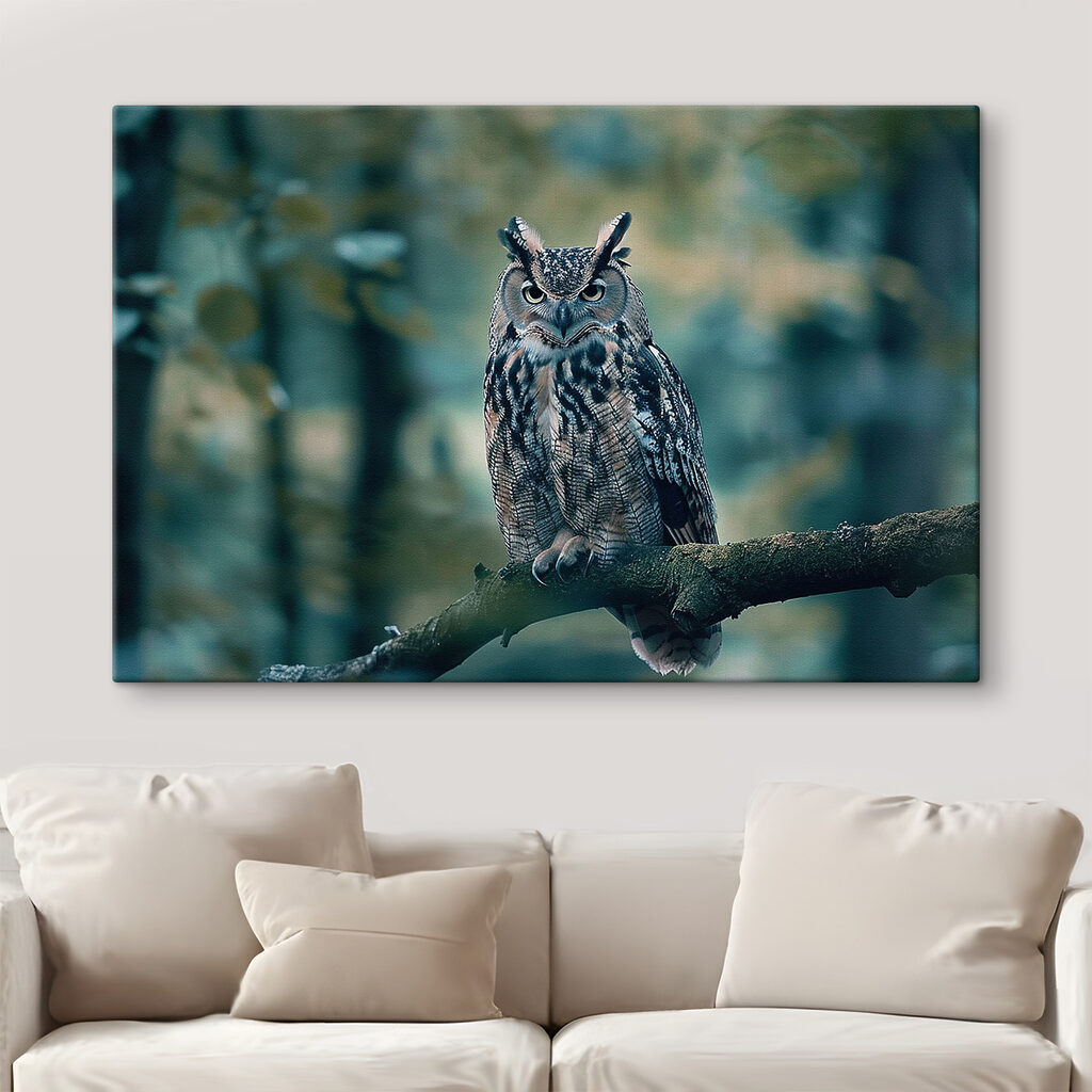 An owl sitting on a branch An owl sitting on a branch