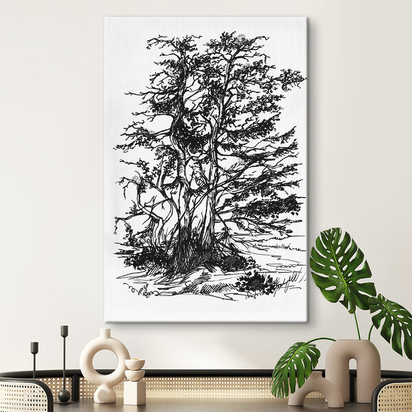 A drawing of a tree A drawing of a tree