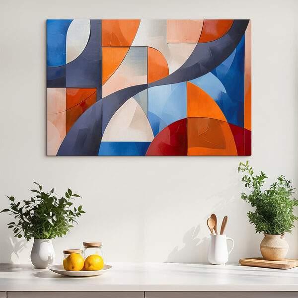 Quadri Un'opera d'arte dai colori vivaci e dalle forme sinuose