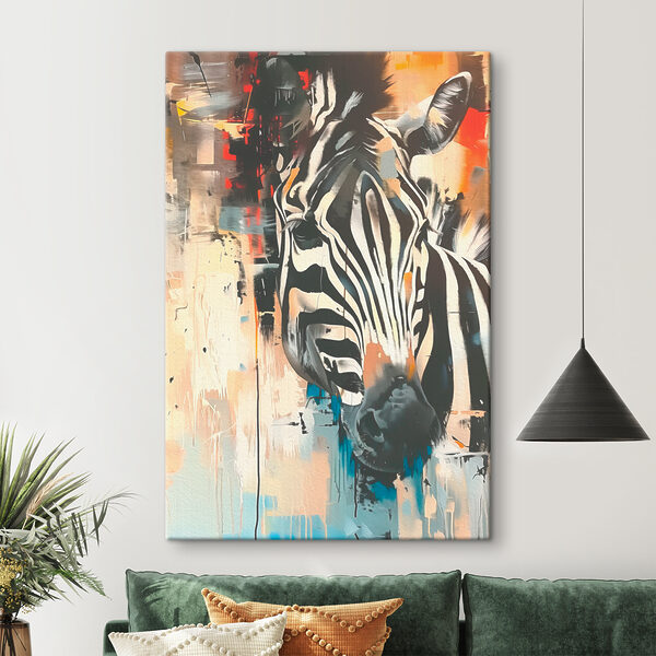 Quadri Un dipinto raffigurante una zebra (COD: s38424) Quadri Quadri Un dipinto raffigurante una zebra (COD: s38424)