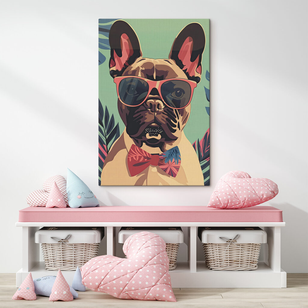 A dog wearing sunglasses and bow tie A dog wearing sunglasses and bow tie